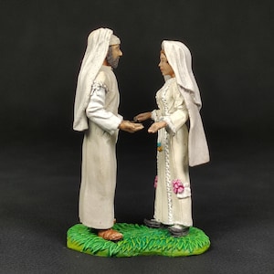 Collectible Painted Tin Soldier 54mm Jacob marries Rachel. Metal Figure a Jacob marries Rachel. Scale 1:32