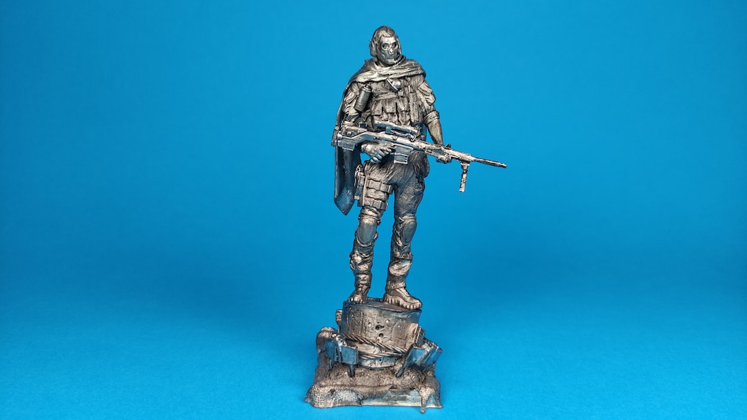 Simon Riley Figure Tin Miniature, Figurine of Simon «ghost» Riley (call of Duty). Metal ...
