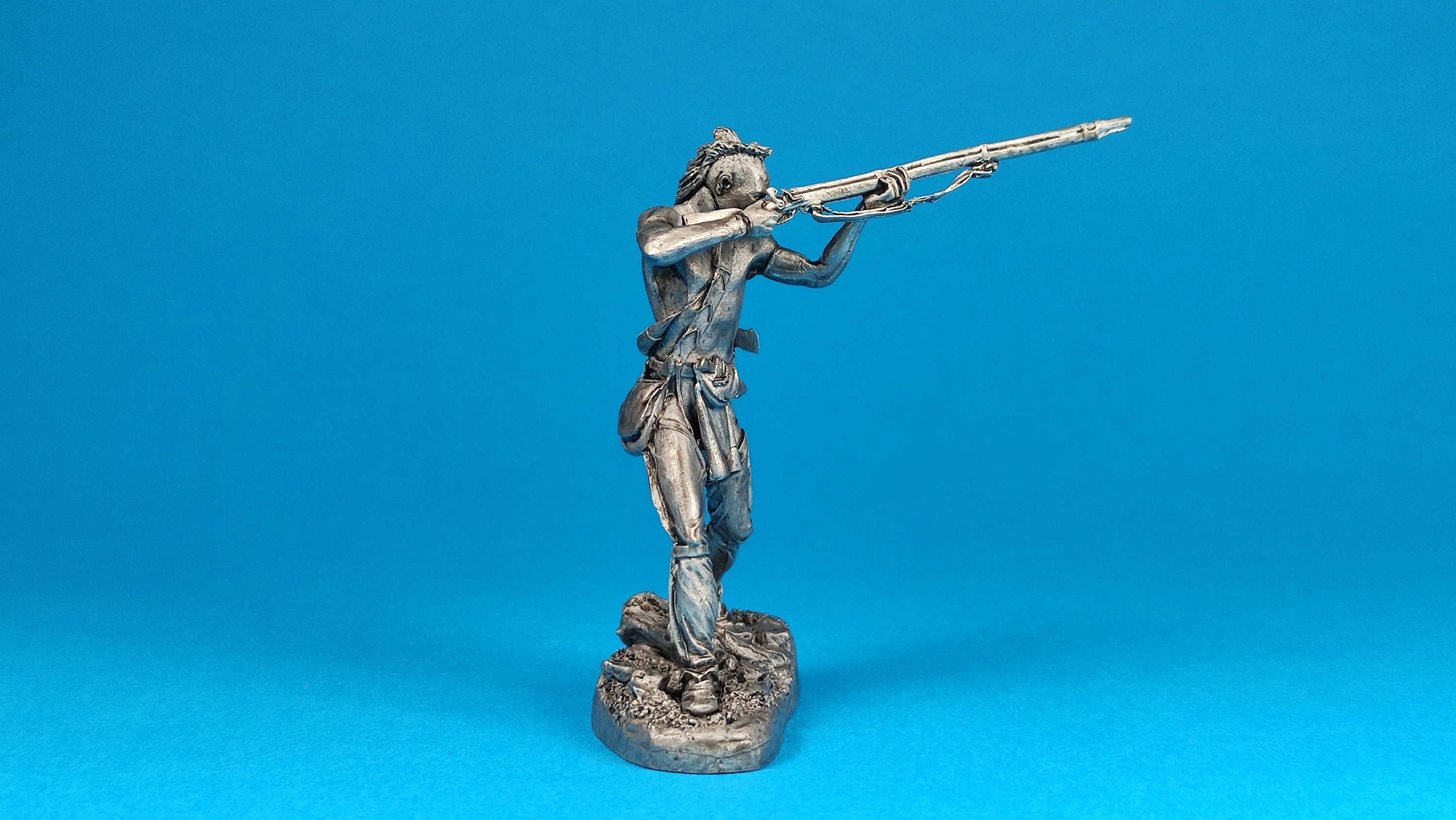 Lot De Figurines En Plomb Peint - 54mm - Collection - État Correct