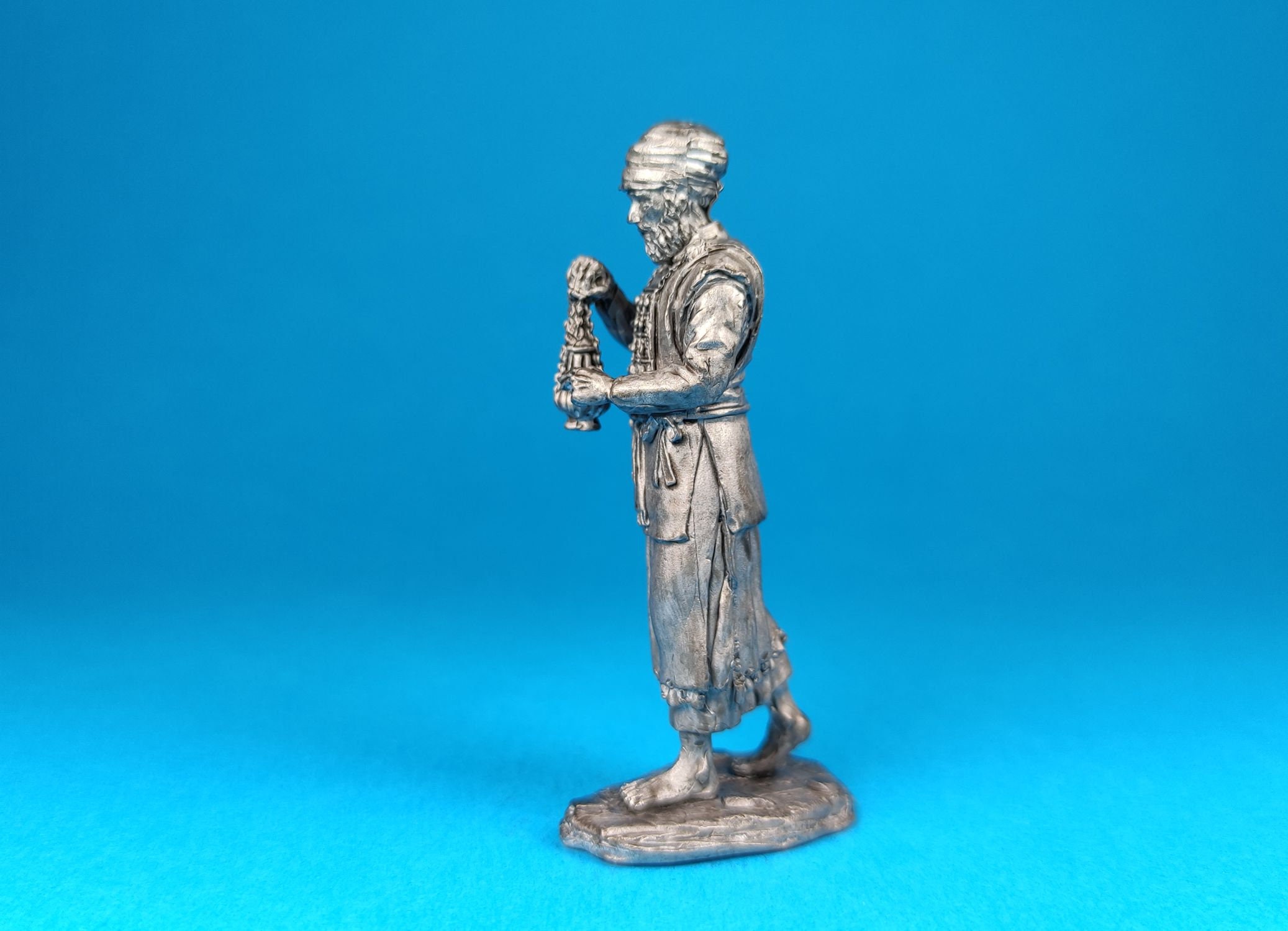 Tin Miniature Figurine of High Priest Aaron the Brother of Moses, Metal ...