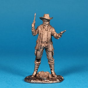 Tin miniature, figurine of Billy the Kid. Metal Figure a Tom Billy the Kid. Scale 1:32, tin 54mm.