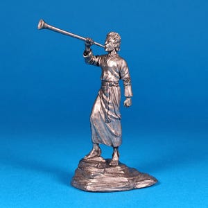 Tin miniature figurine of Angel Moroni, metal figurine of Angel Moroni, Scale / 1:30 (60mm)