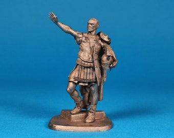 Tin miniature, figurine of Publius Cornelius Scipio Africanus, 236-183 BC. Metal Figure a Publius Cornelius Scipio. Scale 1:32, tin 54mm