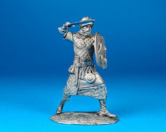 Soldat En Plomb Creux Bédouin Avec Chameau – Figurine Vintage – Occasion (cassé Avec Manques)
