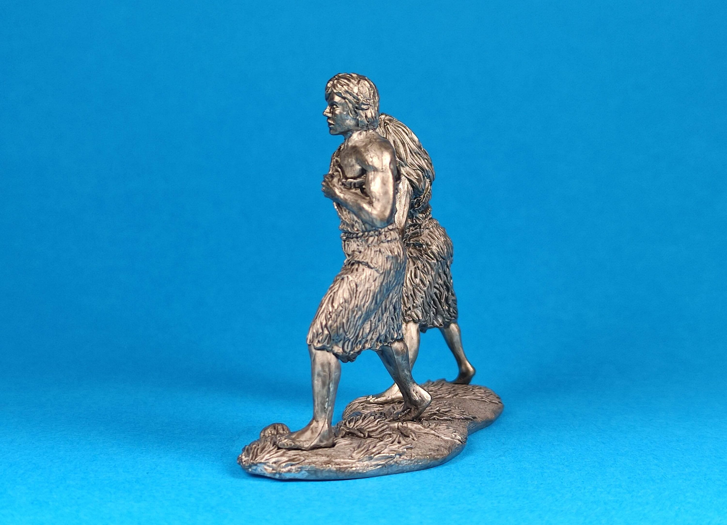 Tin Miniature Figurine of Adam and Eve Leaving the Garden of Eden ...