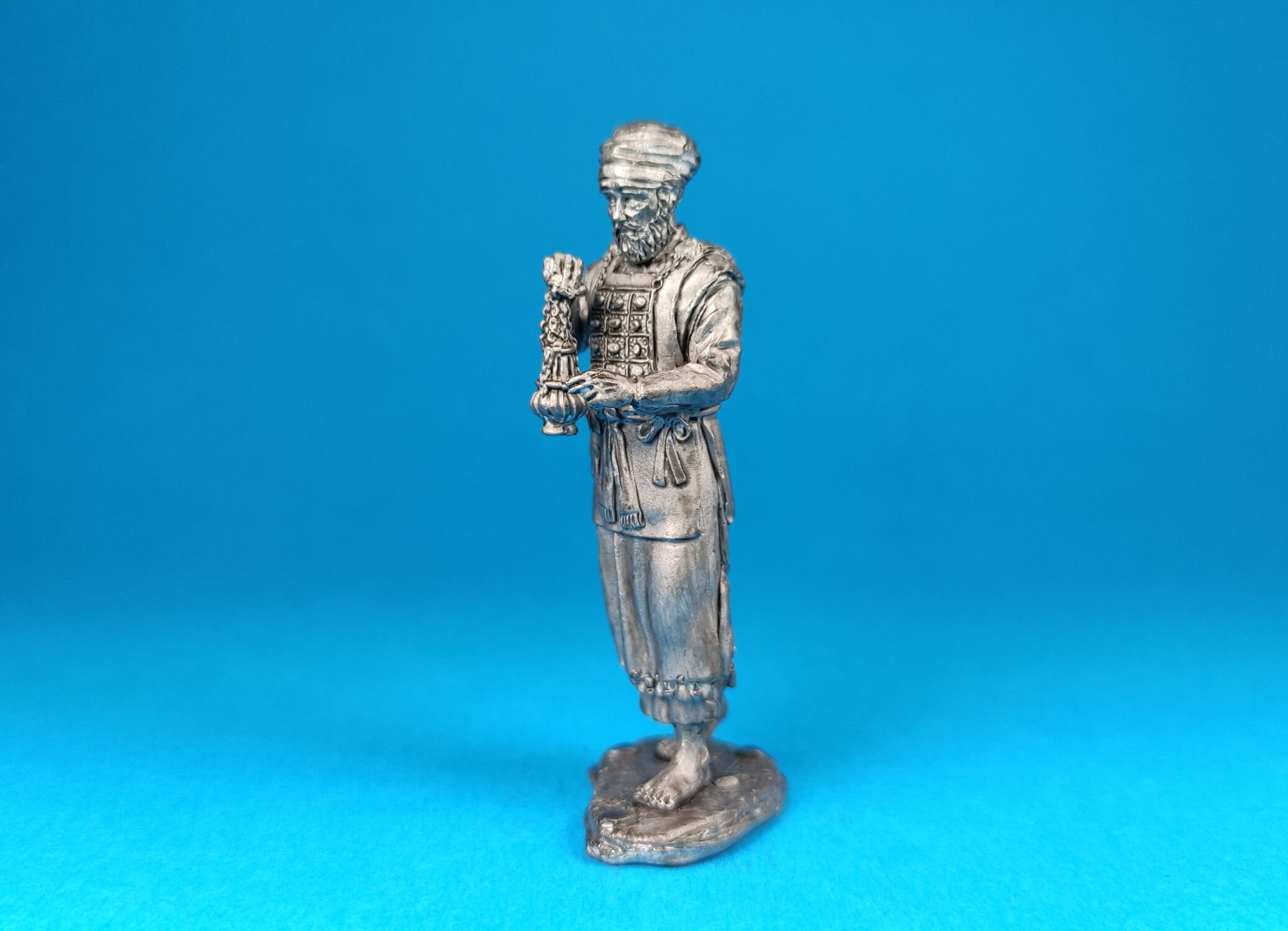 Tin Miniature Figurine of High Priest Aaron the Brother of Moses, Metal ...