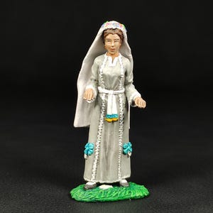 Collectible Painted Tin Soldier 54mm Bride in ancient Israel. Metal Figure a Bride in ancient Israel. Scale 1:32