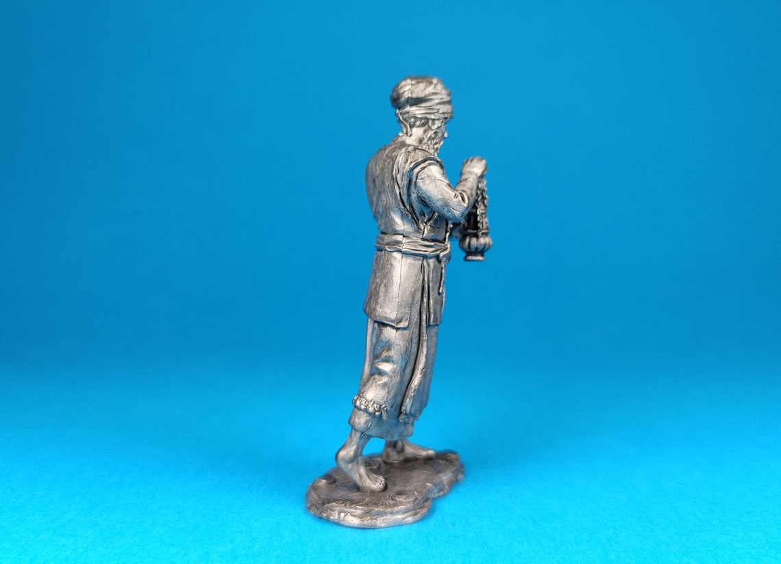 Tin Miniature Figurine of High Priest Aaron the Brother of Moses, Metal ...