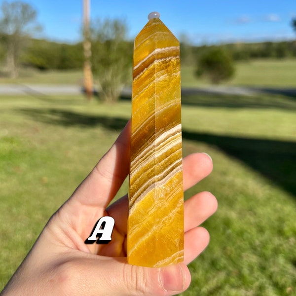 Banded Yellow Flourite! Beautiful towers