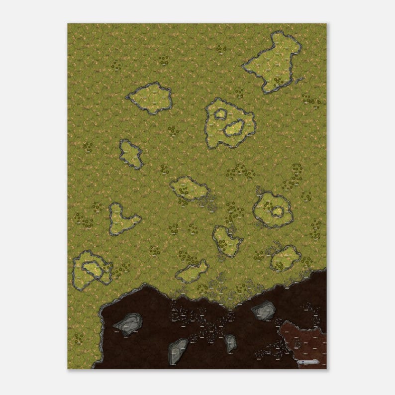 Cave Custom Battletech Battlemap Matte Paper Poster 75x100 Cm / 30x40 ...