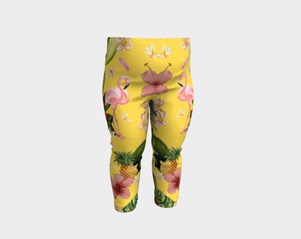 Lola Was A Showgirl Baby Leggings (canary)