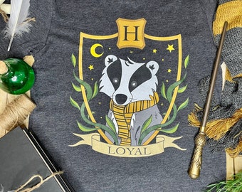 House of Badger Unisex T-shirt Wizard World Loyal Dedication Patience