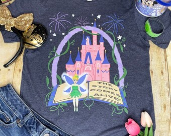 Happy Ever After Unisex T-Shirt | Die Geschichte wird lebendig | Magisches Königreich | Feuerwerk | Disney | WDW | Glöckchen basteln