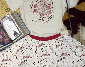 Falda de patinadora maliciosa del mundo del mago