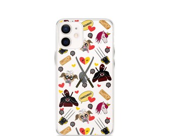 Funda transparente Best Buds and Chimichangas para iPhone® Deadpool Wolverine Dogpool