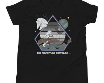 Camiseta de manga corta juvenil Star Tours Adventure Continues de Star Wars