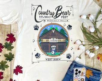 Camiseta unisex del festival musical Country Bear Jamboree musical Country Bear