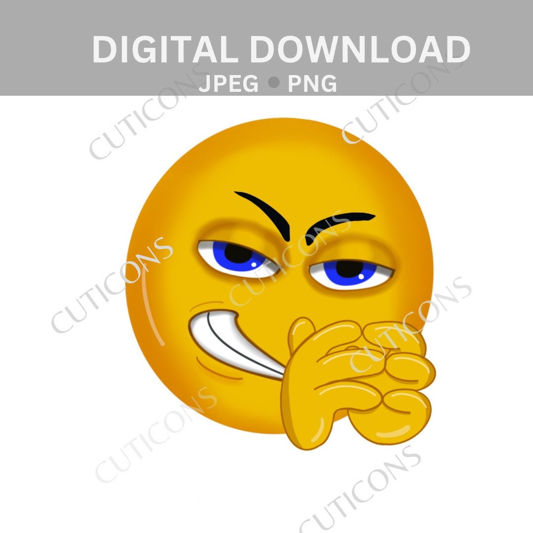 Evil Grin, Emoji, Download, Png File, Jpeg File, Printable, Cute ...