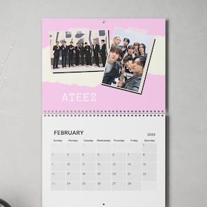 Multifandom Calendar 2025, BTS Wall Calendar, Seventeen Calendar Kpop, Stray Kids Wall 2025 Calendar, Ateez Custom Calendar 2025, Kpop Wall