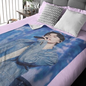 Vernon Seventeen Custom Photo Blanket Seventeen Personalized Merch Vernon Blanket Custom Gift for Carat KPop Merch Fun Gift Vernon SVT photo