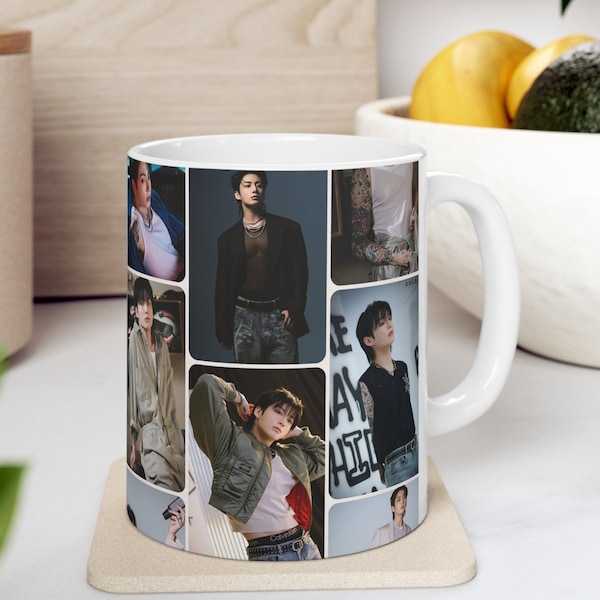 Custom K-Pop Photo Mug Jeon Jungkook JK BTS, Jungkook Abs Mug, Army and K-Pop Gift, Jk bias Kpop Gift, BTS Mugs Kpop, KPop Personalized Gift