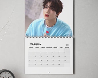 Enhypen Wall Calendar 2025, Kpop Enhypen Custom Calendar