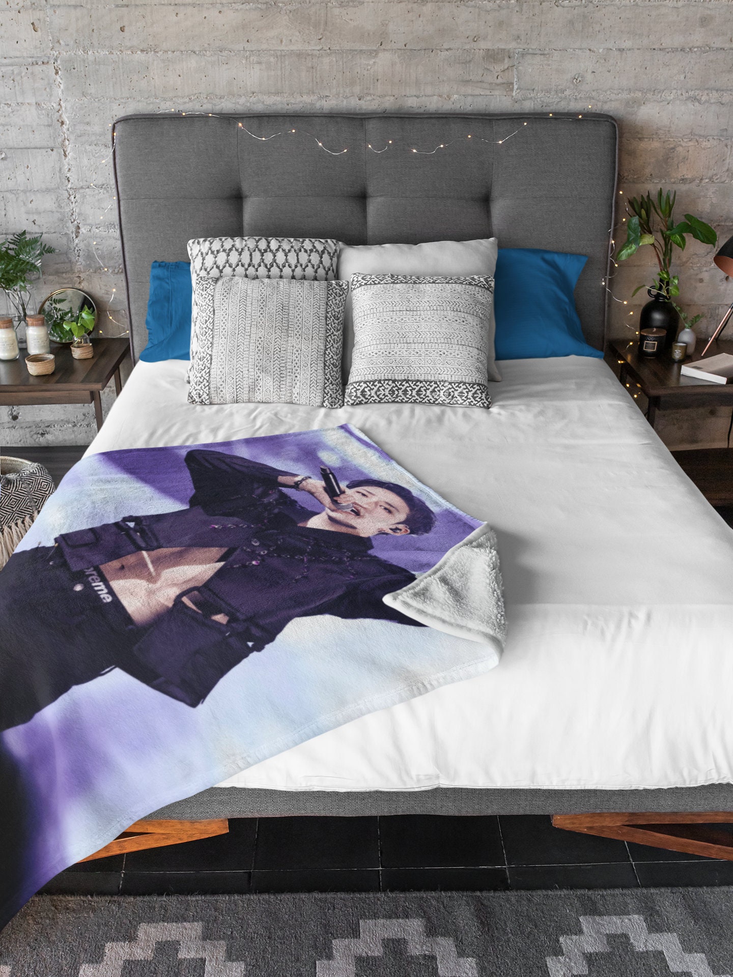 WAVESTEEᵀᴹ Bang Chan Album SKZ 'DO IT' Fleece Blanket main image 0