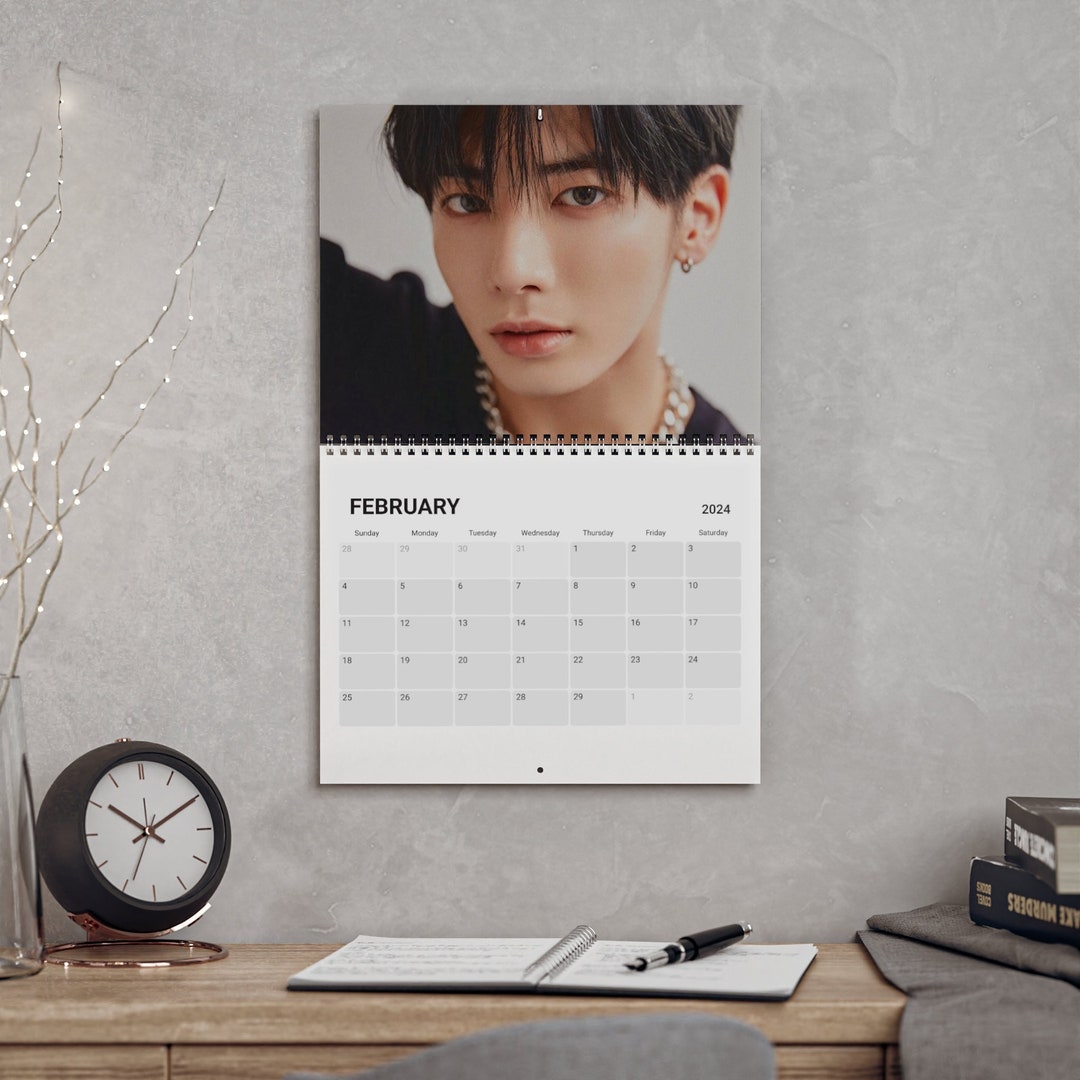 Wall Calendar 2024 Kpop TXT Custom Calendar Gift for Moa, Calendar Kpop