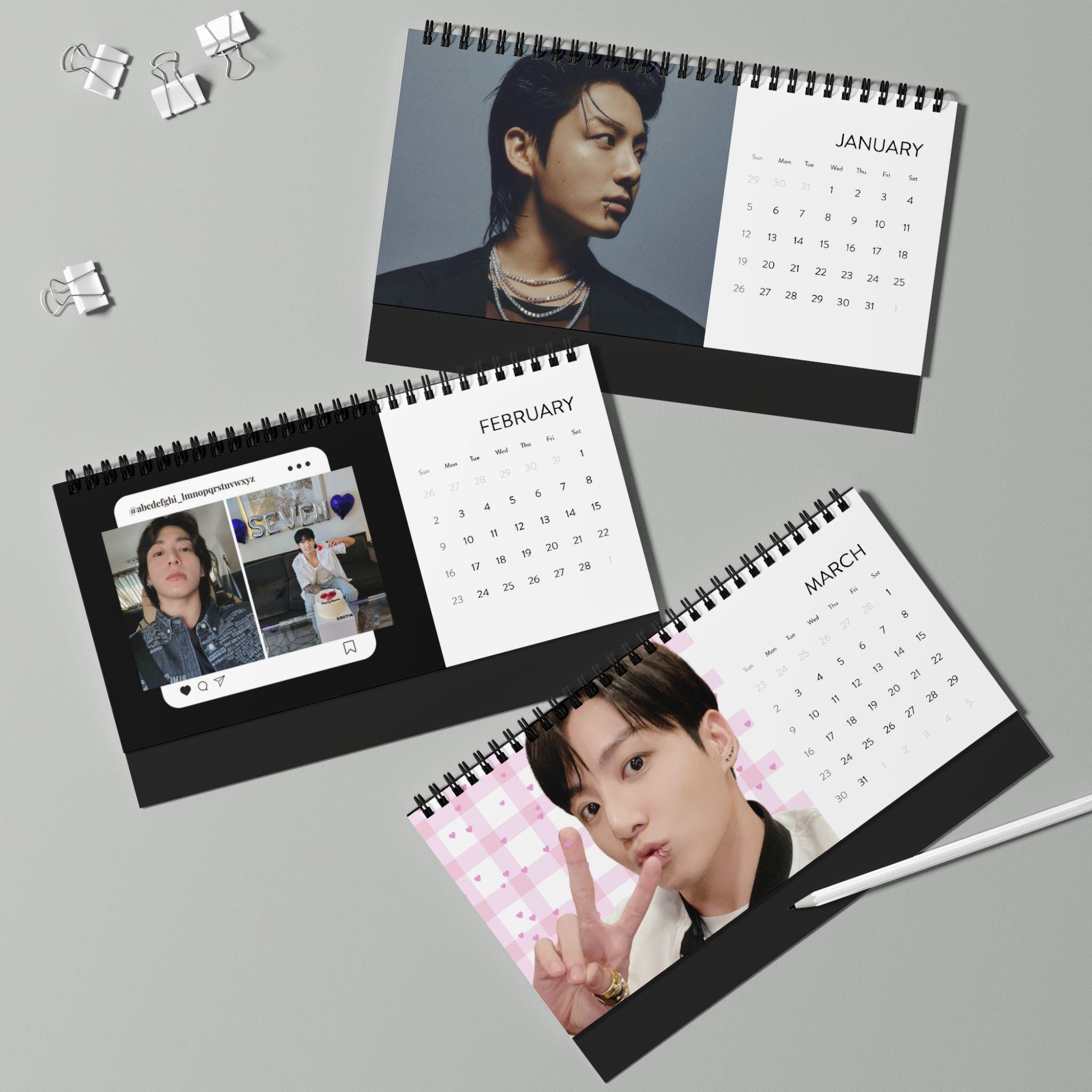Jungkook Calendar - Etsy