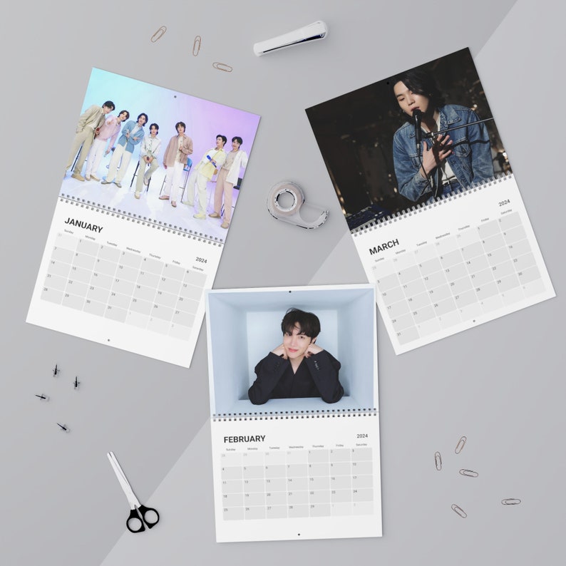 Kpop Calendar 2024 BTS Custom Wall Calendar Kpop 2024 BTS Jimin