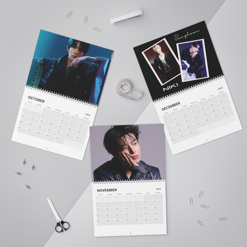Wall Calendar 2025 Kpop Enhypen Custom Calendar Gift for Engene