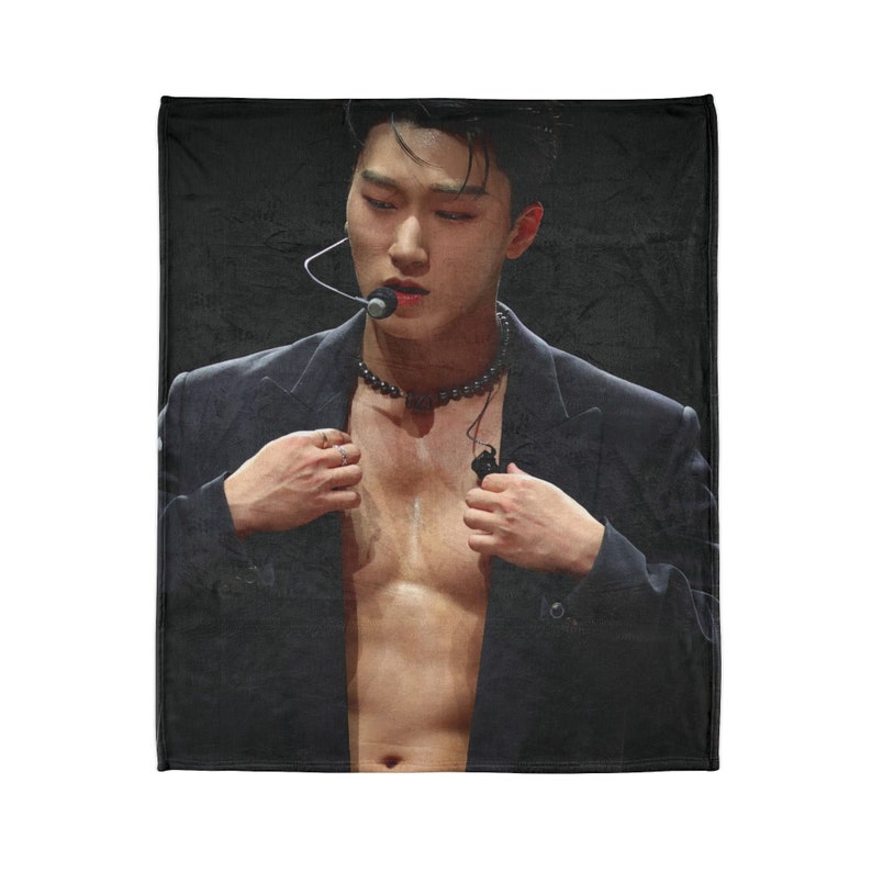 Choi San Ateez Blanket, Custom Gift for Atiny, Kpop Ateez Personalized