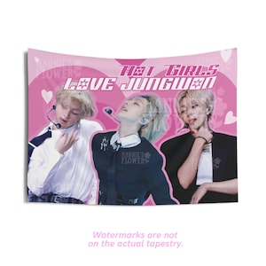 Enhypen Hot Girls Concert Flag, Enhypen Kpop Banner, Wall Tapestry Enhypen Sunghoon, Kpop Merch Decor, Gift for Engene, Enhypen Custom Flag