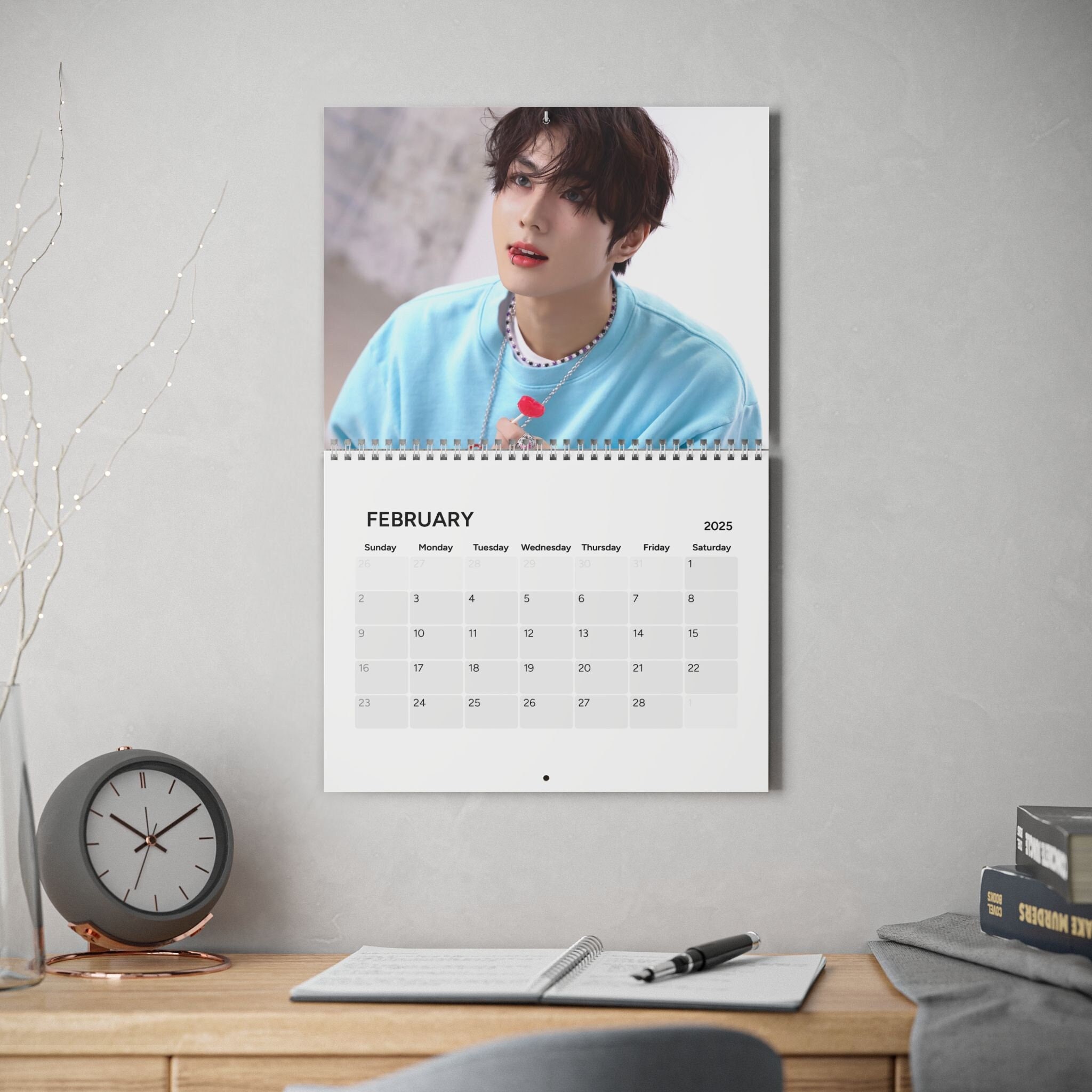 Enhypen Wall Calendar 2025, Kpop Enhypen Custom Calendar