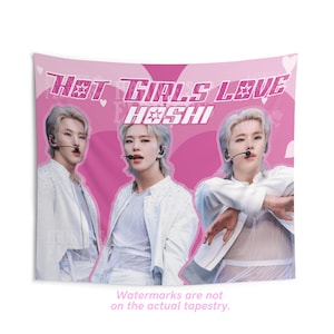 Hoshi Seventeen Hot Girls Concert Flag, Seventeen Kpop Flag, Seventeen Photo Banner, Seventeen Wall Tapestries, Kpop Custom Banner, Svt Flag
