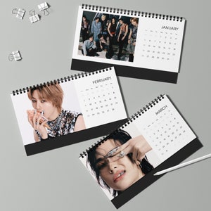 Stray Kids Desk Calendar 2025, Kpop Stray Kids Custom Calendar, Gift for Stay, Kpop Calendar 2025, Stray Kids Merch, Kpop Stray Kids