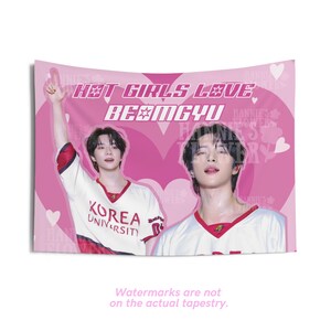 Beomgyu TXT Hot Girls Concert Flag, TXT Beomgyu Kpop Banner, Wall Tapestry Beomgyu txt, Kpop Merch Decor, Gift for Moa, Beomgyu Custom Flag