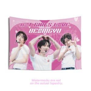 Beomgyu TXT Hot Girls Concert Flag, TXT Beomgyu Kpop Banner, Wall Tapestry Beomgyu txt, Kpop Merch Decor, Gift for Moa, Beomgyu Custom Flag
