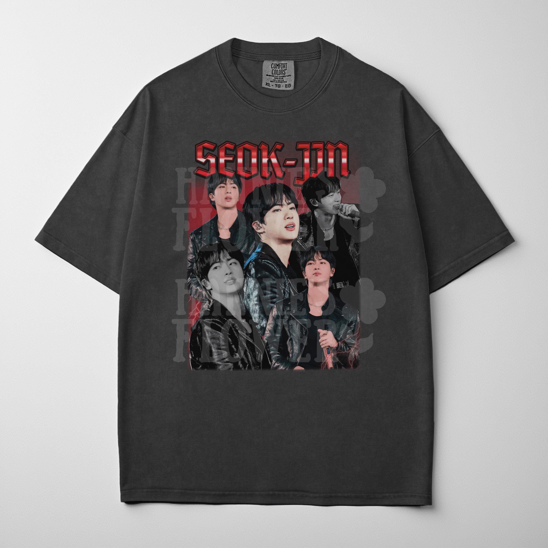 アイドル RUN SEOKJIN T-Shirt (Dark Grey) M BTS - [#RUNSEOKJIN_EP.TOUR] (OFFICIAL MD S/S T-Shirt (Dark