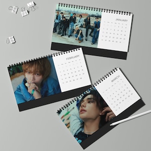 Stray Kids Desk Calendar 2025, Kpop Stray Kids Custom Calendar, Gift for Stay, Kpop Calendar 2025, Stray Kids Merch, Kpop Stray Kids