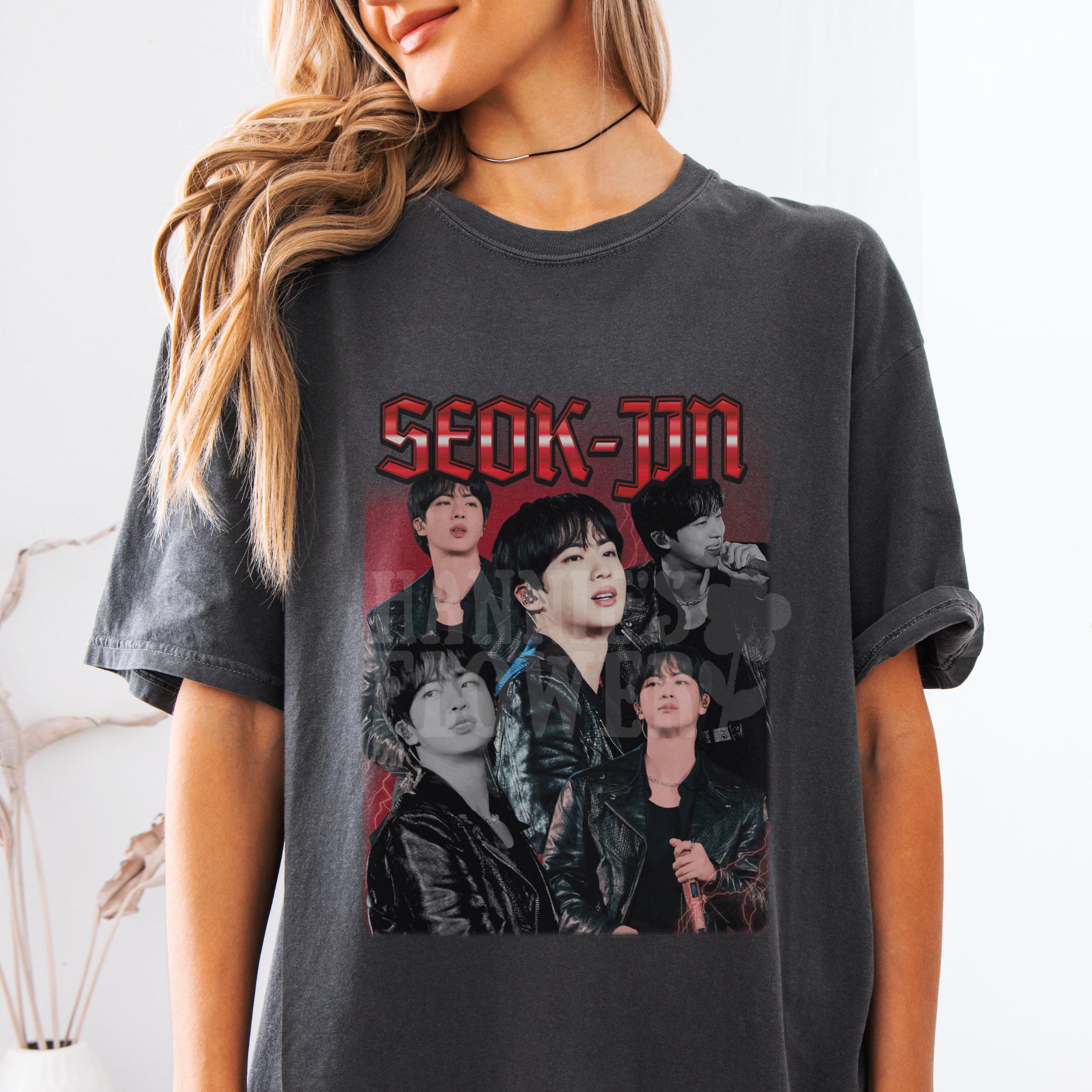 Jin Bts T-shirt, Kim Seokjin Tshirt Vintage Unisex Shirt