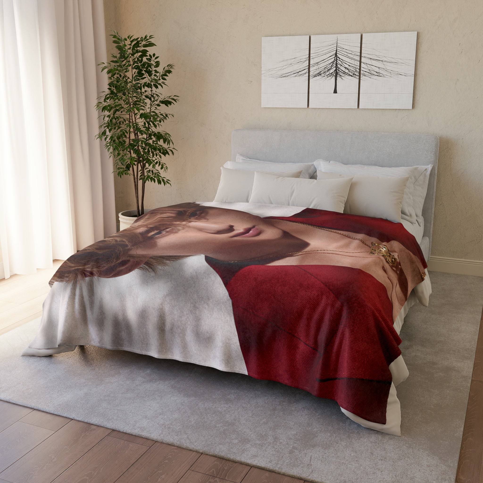 WAVESTEEᵀᴹ BTS Signature Photo Tapestry Fleece Blanket main image 0