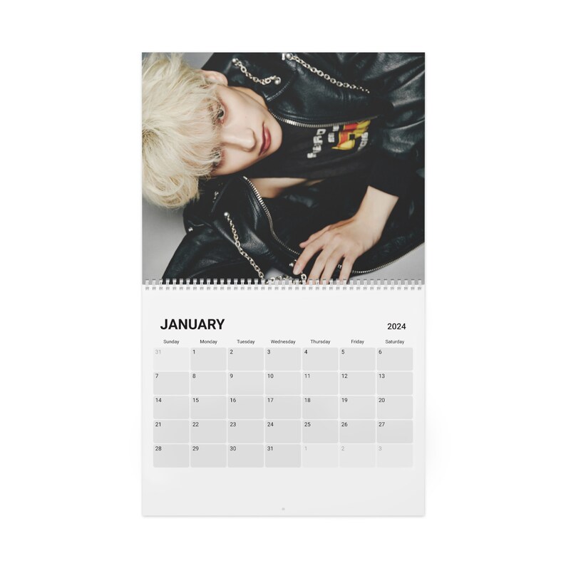 Moa Gift Wall Calendar 2024 Kpop TXT Custom Calendar Gift for Moa