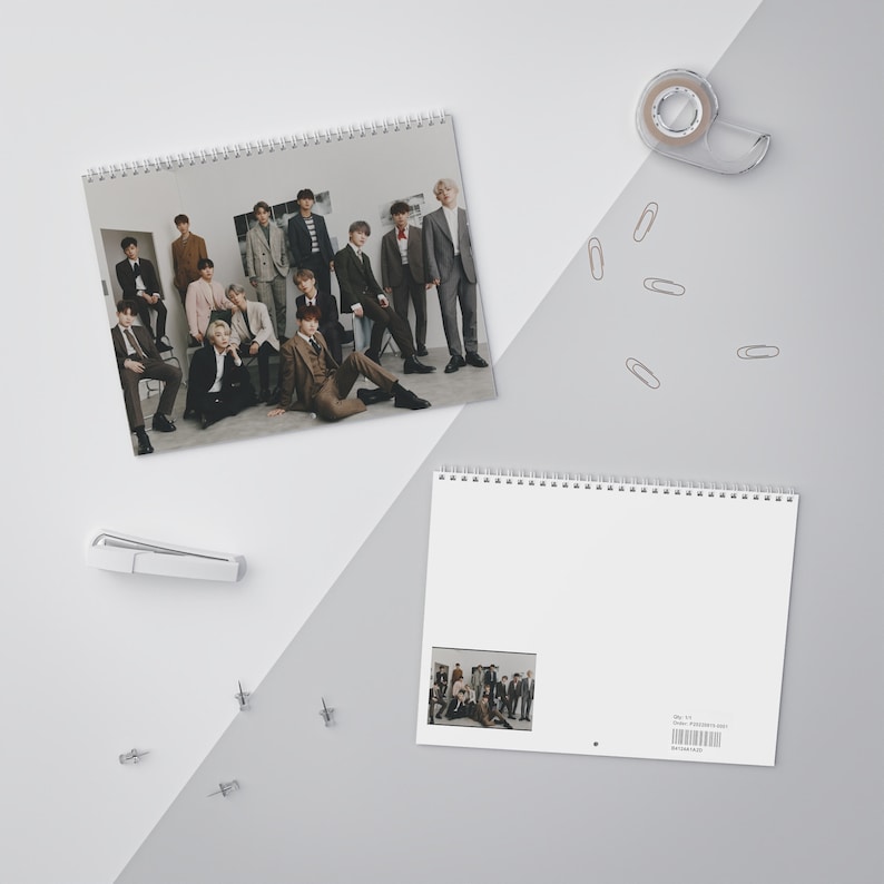 Wall Calendar 2024 Kpop Seventeen Custom Calendar Gift for Carat
