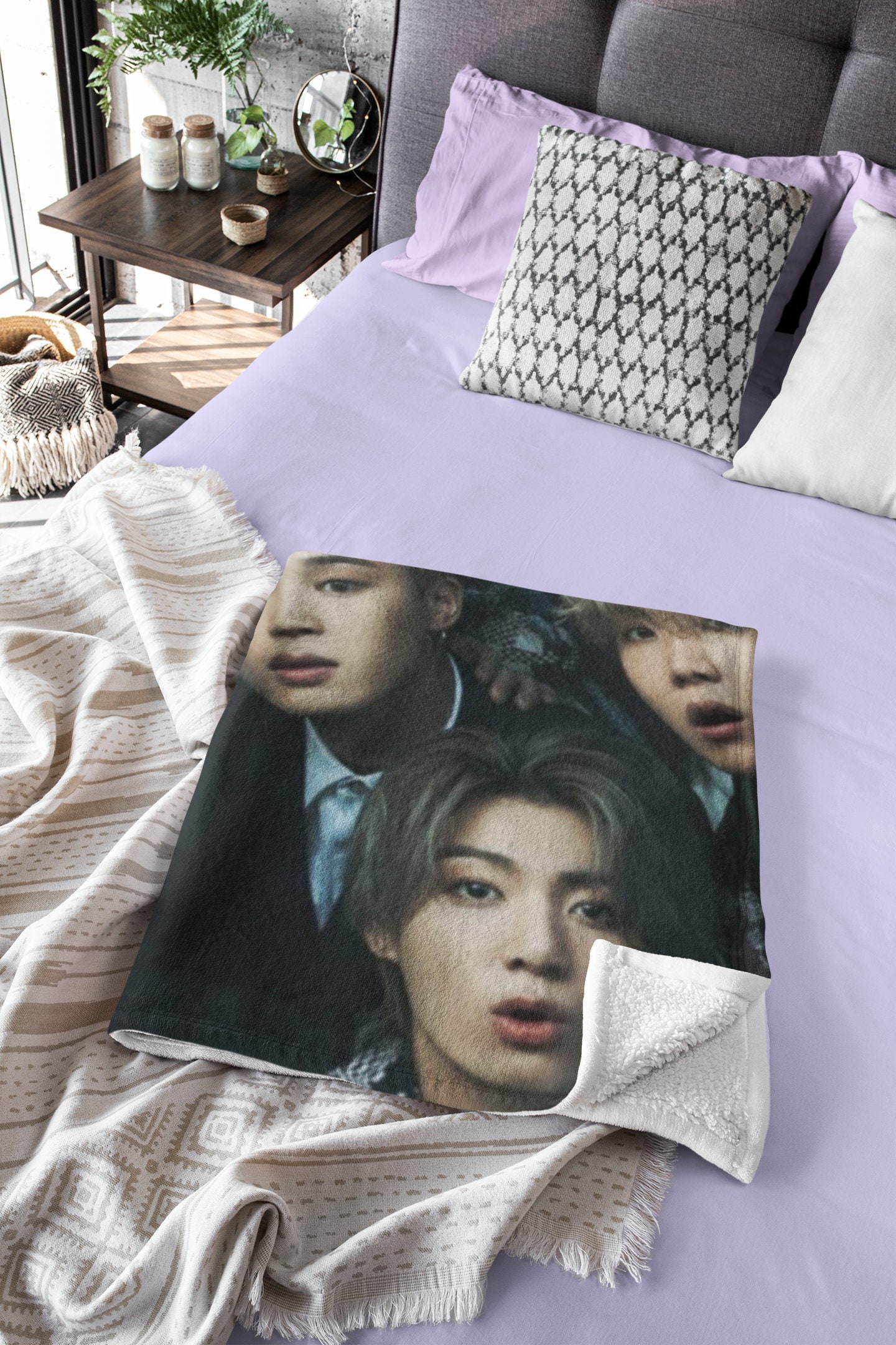 BTS ARMY Blanket BTSブランケット Bts Army Blanket Custom K-pop Blanket Personalized BTS OT7 K