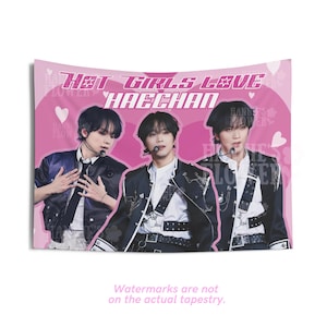Haechan NCT Hot Girls Concert Flag, Nct Kpop Banner, Wall Tapestry Nct, Kpop Merch Decor, Gift for NCTzen, Kpop Custom Banner Nct