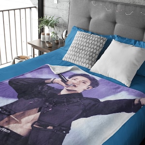 Bangchan Stray Kids Blanket Kpop Skz Merch Bangchan Custom blanket Stray Kids Stay gift Kpop Christopher Blanket Kpop Stray Kids New Album