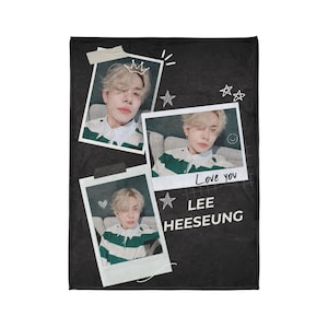 Enhypen Heeseung Blanket, Lee Heeseung Blanket, Custom Blanket Kpop, Enhypen Personalized Blanket, Enhypen Merch, Heeseung Photo Blanket