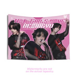 Beomgyu TXT Hot Girls Concert Flag, TXT Beomgyu Kpop Banner, Wall Tapestry Beomgyu txt, Kpop Merch Decor, Gift for Moa, Beomgyu Custom Flag