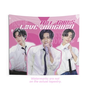 Enhypen Hot Girls Concert Flag, Enhypen Kpop Banner, Wall Tapestry Enhypen Sunghoon, Kpop Merch Decor, Gift for Engene, Enhypen Custom Flag
